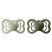 BIBS Supreme Baby Pacifier 2-Pack | BPA Free | Natural Rubber Latex | Size 2 (6-18 Months) | Sage/Hunter Green - Buy Online on GoSupps.com