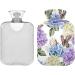 Naanle Hortensia Butterfly Hot Water Bottle - 1L Pain Relief for Menstrual Cramps & Heat Therapy - Transparent Warm Water Bottle - Buy Online on GoSupps.com