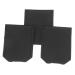 Coheali 3-part razor case for men men's razor to shave Reiserasier Razor envelopes Razor shaver cover soft razor cover PU black durable
