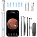 LMECHN Ear Wax Removal Kit Earwax Remover Tool with Camera Ear Wax Removal with 1080P Otoscope with LED Light Ear Camera Otoscope for iPhone iPad Android Phones-White