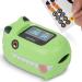 Pulox PO-230 in green pulse oximeter for children with adhesive pattern measurement of oxygen saturation and heart rate