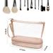 Rose Gold Clear Makeup Organizer Bag | Portable Travel Cosmetic Pouch for Women | Small Clear Makeup Bag for Purse and Pencils - Buy Online on GoSupps.com