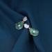 Vintage Green Lotus Leaf Pearl Drop Earrings - Enamel Flower Jewelry for Women - Buy Online on GoSupps.com