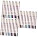 Ipetboom 36 Pcs Eyeshadow Eyeliner Pencil Color Eyeliner Pen Shadow Pencil Eye Shadow Mousse White Pole 1 count (Pack of 1) As Shownx3pcs