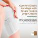 6 Organic Latex-Free American Cotton Comfort Elastic Bandage - 2 Pack (6" Width) with Hook & Loop Closure - International Shipping Available - Buy Online on GoSupps.com