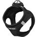 Best Pet Supplies Voyager Mesh Harness & Leash Combo for Small to Large Breed Puppies - Reflective, Neoprene Handle - Black/Black Trim (S, Chest 14.5-16) - Buy Online on GoSupps.com