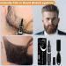 Beard Pen Beard Filler Pencil Men's Beard Filler Pencil Men's Beard Filler with Brush Natural Enhancer for Filling Shaping Hair and Beard Filler Waterproof Long Lasting Natural (Black) - Buy Online on GoSupps.com