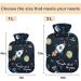 NAANLE GALAXY SpaceCRAFT 2L Transparent Hot Water Bottle with Cover - Large Hot Water Bottle for Pain Relief & Warmth | Heat & Cold Therapy for Bed & Hand Warmers - Buy Online on GoSupps.com