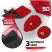 10 Reusable Electrode Pads for TENS EMS Unit - Premium Replacement Pads with Plastic Holder - Buy Online on GoSupps.com