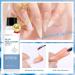 Morovan Poly Gel Slip Solution 120ml - Anti-Stick Liquid for Nail Extension Gel - Dual-Ended Brush Pen - Easy DIY At-Home Gel Solution - Clear - Buy Online on GoSupps.com
