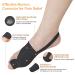 Bunion Corrector for Women and Men - Orthopedic Day/Night Support Splint for Bunions, Hallux Valgus & Crooked Toes (Black) - Buy Online on GoSupps.com