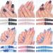 Press on Nails Set with Adhesive Tabs & Glue - Fake Nails Art Acrylic Tips with Cleaning Pads & Fimo Art - Perfect Stocking Stuffers for Women - Buy Online on GoSupps.com