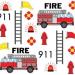 Firefighter Baby Sensory Crinkle & Teething Square Lovey Toy | Closed Ribbon Tags | 8X8 Size - Buy Online on GoSupps.com