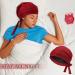 4-Piece Satin Lined Slouchy Beanie Sleep Cap Set for Natural Curly Hair | Elastic Tie Band | Women's Night Hair Cap in Black, Light Blue, Khaki, Wine Red - Buy Online on GoSupps.com