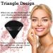 4-Piece Soft Triangle Powder Puffs for Loose & Setting Powder - Washable Velour Cosmetic Sponges - Black+White - Buy Online on GoSupps.com