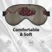 SSIMOO Black Cherry Sleep Mask - Adjustable Breathable & Fashionable Eye Mask for Ultimate Comfort | International Shipping - Buy Online on GoSupps.com