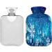 Snowflakes Christmas New Year Heat Bottle - 2L Pain Relief Cushion with Cover for Cramps & Heating - Buy Online on GoSupps.com