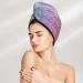 Hair Towel Wrap - Quick Drying Glitter Towel Turban with Button for Effortless Hair Drying | International Shipping - Buy Online on GoSupps.com
