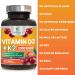 High Potency Vitamin D3 + K2 (MK-7) 2-in-1 Formula - 120 Chewable Tablets for Heart, Bone & Immune Health - Buy Online on GoSupps.com