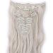 S-noilite 24 Inch Curly Ash Blonde Mix Silver Gray Clip In Hair Extensions - 8pcs Full Head Extension Set in 60 Colours - Sexy Lady Fashion Choice - 17-26 Inches Length - Buy Online on GoSupps.com