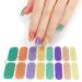 Glitter Cow Pattern Semi Cured Gel Nail Polish Strips Self Adhesive Full Nail Wraps Nail Polish Stickers Semi Cured Gel Nail Polish Strips Multi-color - Buy Online on GoSupps.com