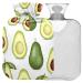 Naanle avocado tropical fruit hot water bottle with reference transparent hot water bottle 2l large hot hot water bottle for bed handfoot heat pain relief heat and cold therapy