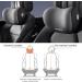 Auto-Snack Pillow - Adjustable Memory Foam Car Headrest Breathable & Removable Cover for Driving Office & Gaming (Black) - Buy Online on GoSupps.com