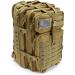 45L Military Tactical Backpack for Men - Camping Hiking Trekking Daypack - MOLLE 3 Day Assault Pack - Tan - Buy Online on GoSupps.com