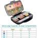 Large Travel Pill Organizer | Moisture-Proof Vitamin Case | 8 Compartment Airtight Pill Box | Fullicon Grey Holder for Vitamins & Medications - Buy Online on GoSupps.com