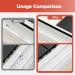 2 in 1 Groove Cleaning Brush Window Track Cleaning Tools New Multifunction Hard Bristle Crevice Cleaning Brush with Hidden Scraper Grout Cleaner Grip Brush for Sliding Door Track (Gray 2pcs) Grey 2pcs - Buy Online on GoSupps.com