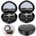 Buifulsic Contact Lens Container - Stylish 3-in-1 Travel Case for Colored & Halloween Contacts | Miss PP Black | Durable & Compact Design (7.2x5.8x2cm) - Buy Online on GoSupps.com