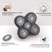 Buy 5D Rotary Electric Shaver for Men - Cordless Waterproof LED Display Pop-up Trimmer - Ideal for Bald Heads - Silver - Buy Online on GoSupps.com