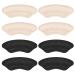 Heel Pads Insert Cushion for Men and Women, Shoes That are Too Big, Inserts Grips Liner, and high Heel Protector Prevents Heel Slip, blisters, and Loose Shoe Filler (Pale Apricot+Black)