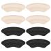 Heel Pads Insert Cushion for Men and Women, Shoes That are Too Big, Inserts Grips Liner, and high Heel Protector Prevents Heel Slip, blisters, and Loose Shoe Filler (Pale Apricot+Black)