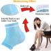 Moisturizing Gel Heel Socks - Relief for Heel Pain, Dry and Cracked Skin - 2 Pairs White & Blue - Unisex - Buy Online on GoSupps.com