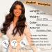 NAYOO 26 Inch Long Dark Brown Wavy Synthetic Wig for Women - Heat Resistant Fibre, Curly Middle Part, Natural Look - Ideal for Daily & Party Wear - Buy Online on GoSupps.com