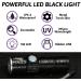 ADQOO UV Torch Rechargeable Blacklight Flashlight LED Mini Ultraviolet Torches USB Black Light Zoomable 395nm Detector for Dog Cat Pet Urine Stain Bed Bugs and More - Buy Online on GoSupps.com