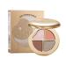 Makeup Face Palette 4In1 Eyeshadow Palette Shine Long Lasting Highlighter Blush for Face Skin Daily Travel Ladies Women No 2