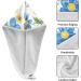 Cartoon Blue Butterfly Flowers Hair Towel 2 Pack | Super Absorbent Quick Dry Hair Turbans for Women & Girls - Buy Online on GoSupps.com