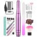 Electric Nail Files Nanssigy Nail Drill for Acrylic Nails Gel Nail Files Professional 20000 RPM 11 Drill Bits Adjustable Speed Electric Manicure Pedicure Set for Nail Beginner Tech Women Girl Purple