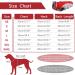 FUAMEY Padded Vest Dog Jacket - Reflective Winter Coat for Large Dogs - Red - Buy Online on GoSupps.com