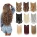 Traziewell Secret Wire Halo Hair Extensions Orange Red Long Thick Smooth Heat Resistent Fiber Curly Wavy Hair Pieces with Invisible Wire Synthetic Hair Extension for Women Lady 1024 FH001024 One Size - Buy Online on GoSupps.com