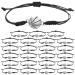 NQeuepn 24 pieces basketball bracelets adjustable basketball player bracelet hand -braided rope basketball charm bracelet unisex sports jewelry accessories for women men teenagers