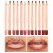 12 Colors Matte Lipstick Set - Long-lasting Waterproof Lip Liner Pen & Pencil for Effortless Application - Buy Online on GoSupps.com