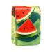Travel Lipstick Organizer Case Lipstick Case Portable Makeup Bag With Mirror Watermelon Green K208r2teuk