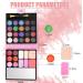 PhantomSky 32-Color Eyeshadow Palette Contouring Kit with Lipgloss, Blusher, and Concealer #4 - Ideal for Professional & Daily Makeup - Buy Online on GoSupps.com