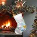 Buy FFEX Christmas Socks with Peacock Feathers - Velvet & Abstract Geometric Patterns | International Shipping - Buy Online on GoSupps.com