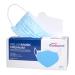 Wellsamed Wellsamask Mundschutz rubber bands mouth and nose protection surgical masks disposable 50 pieces blue CE/EN 14683 Type IIR (type 2R) 3-layer blue 1 piece (50 pack)