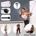 Marioota Long Fabric Fitness Straps Set - 3 Resistance Tapes with Handles & Door Anchors - Blue Pink Purple - Ideal for Home & Gym Workouts - Buy Online on GoSupps.com