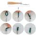 Yushen 3Pcs Latch Hook Kit - Rug Mesh Canvas, Bent Latch Hook & Yarn Cutter Tool for DIY Embroidery Crafts and Carpet Making - Buy Online on GoSupps.com